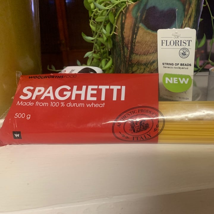 photo of Woolworths Food Spaghetti 100% Durum wheat shared by @nadiacrous420 on  15 Sep 2021 - review