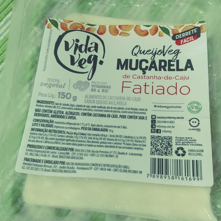 photo of Vida Veg QueijoVeg Muçarela shared by @santmor on  01 Jul 2022 - review