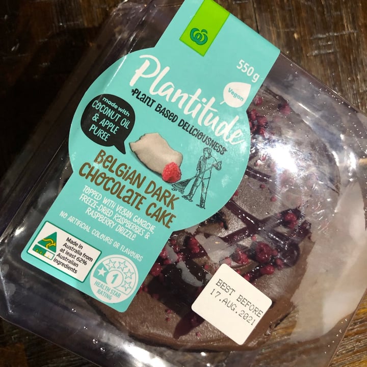photo of Plantitude Belgian Dark Chocolate Cake 550g shared by @min24 on  15 Aug 2021 - review