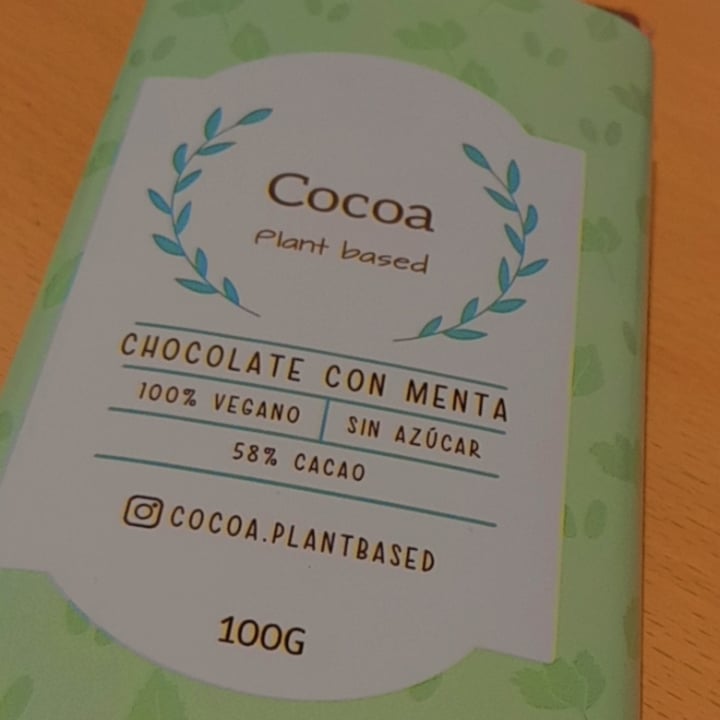 photo of Cocoa Plant Based Chocolate Con Menta shared by @ludnaiviat on  12 Aug 2021 - review