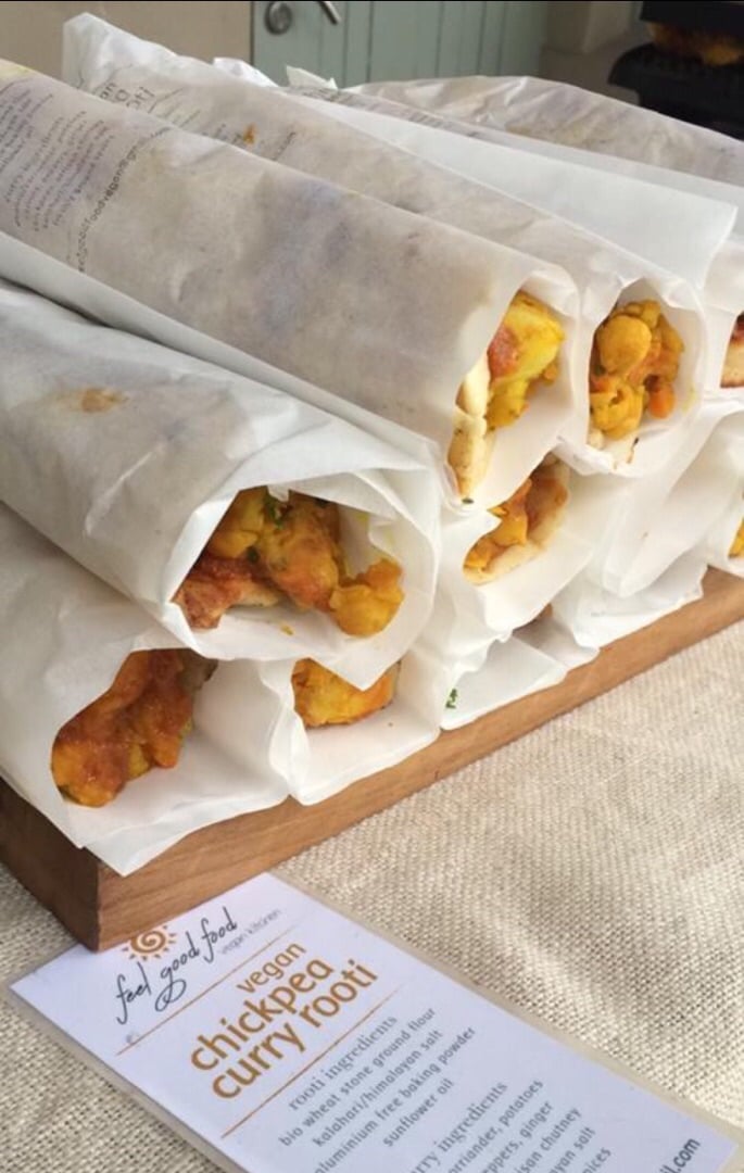 photo of Vegan Goods Market Vegan Chickpea Curry Rooti shared by @theconscioushustle on  25 Aug 2019 - review