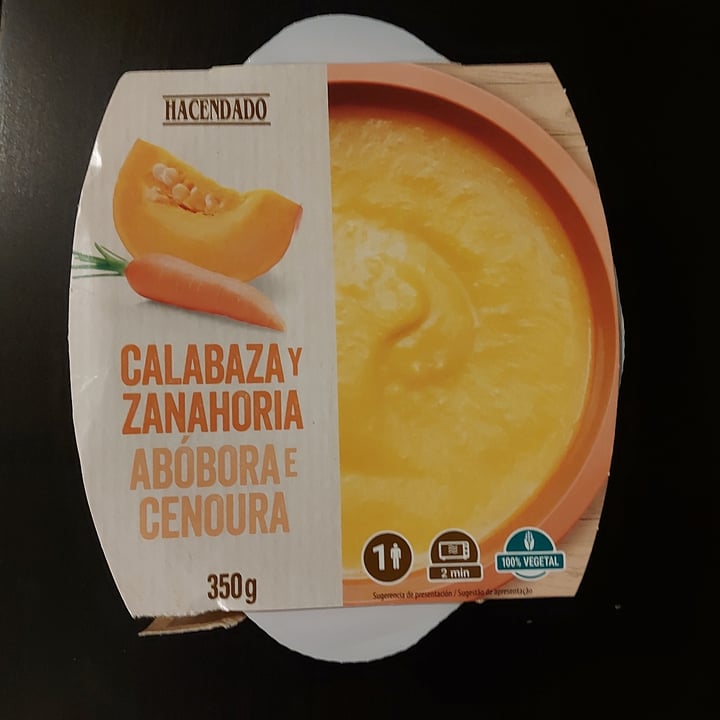 photo of Hacendado Crema Calabaza y zanahoria shared by @glioffi on  15 Feb 2022 - review