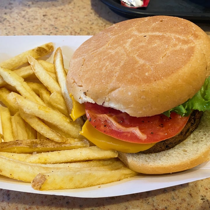 photo of The Burger Digs Vegan Cheeseburger Platter shared by @valeeeryh on  16 Jun 2021 - review