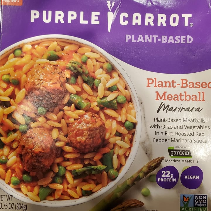 photo of Purple Carrot Plant-Based Meatball Marinara shared by @jfp420 on  31 Aug 2021 - review