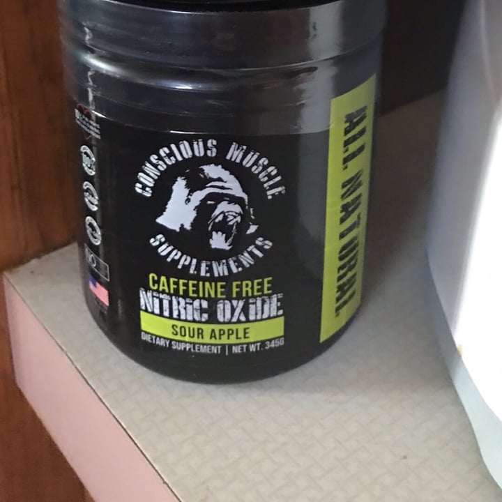 photo of Conscious Muscle Supplements Vegan CAFFEINE FREE Pre Workout Sour Green Apple shared by @patriciaisaacs1997 on  01 Oct 2021 - review