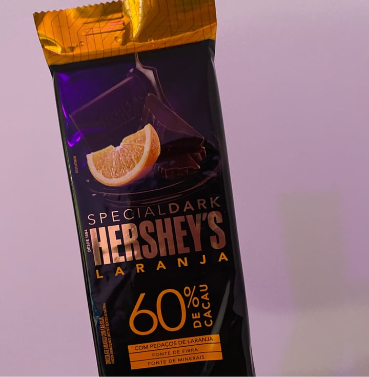 photo of Hershey's Special Dark Chocolate Laranja 60% de Cacau  shared by @malu26 on  18 Sep 2022 - review