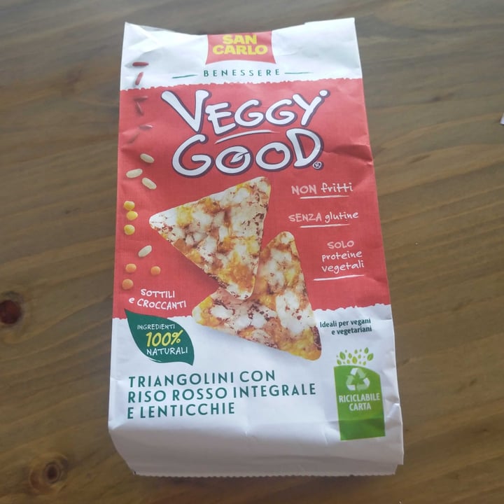 photo of Veggy Good  Veggie Good triangolini con riso rosso integrale e lenticchie shared by @bibi20 on  16 Apr 2022 - review