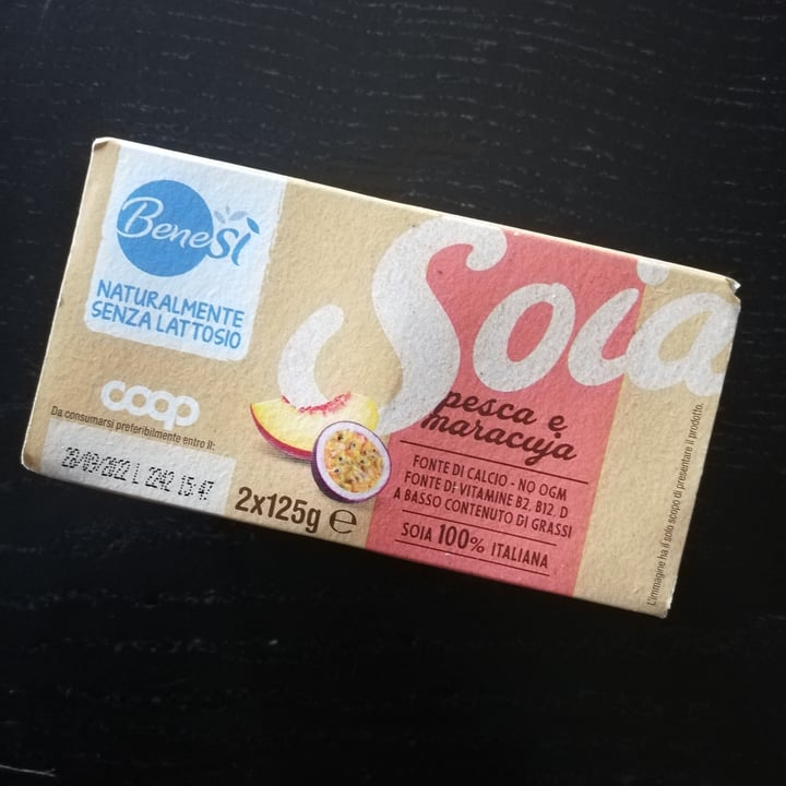 review photo of Bene.Si coop Yogurt Soia Pesca E Maracuja shared by @auroragiovannetti on 04 Sep 2022 - review