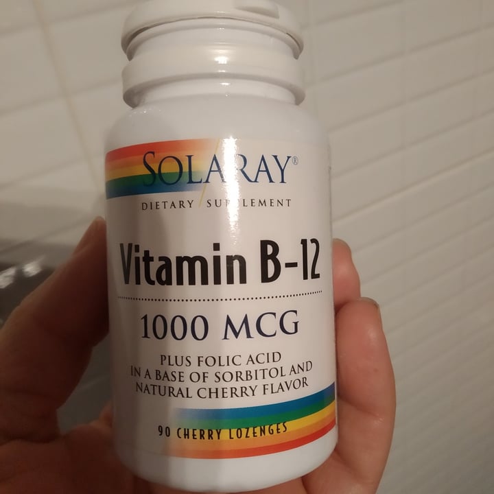 review photo of Solaray Vitamina B12 + Ácido Fólico shared by @blogmundovegano on 20 Apr 2022 - review