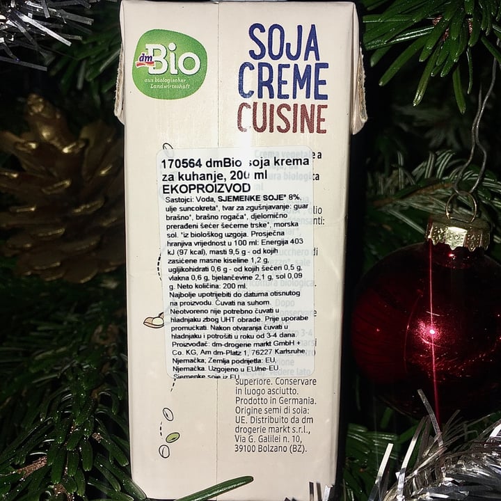 photo of dmBio Soja Crème Cuisine shared by @itsanavi on  02 Jan 2021 - review