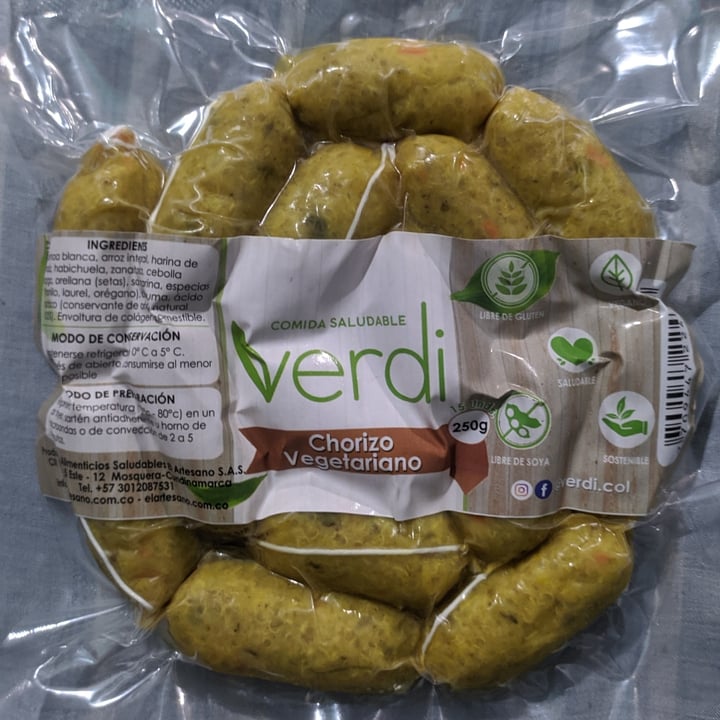 photo of Verdi Chorizo vegetariano shared by @frayarias19 on  04 Jan 2021 - review