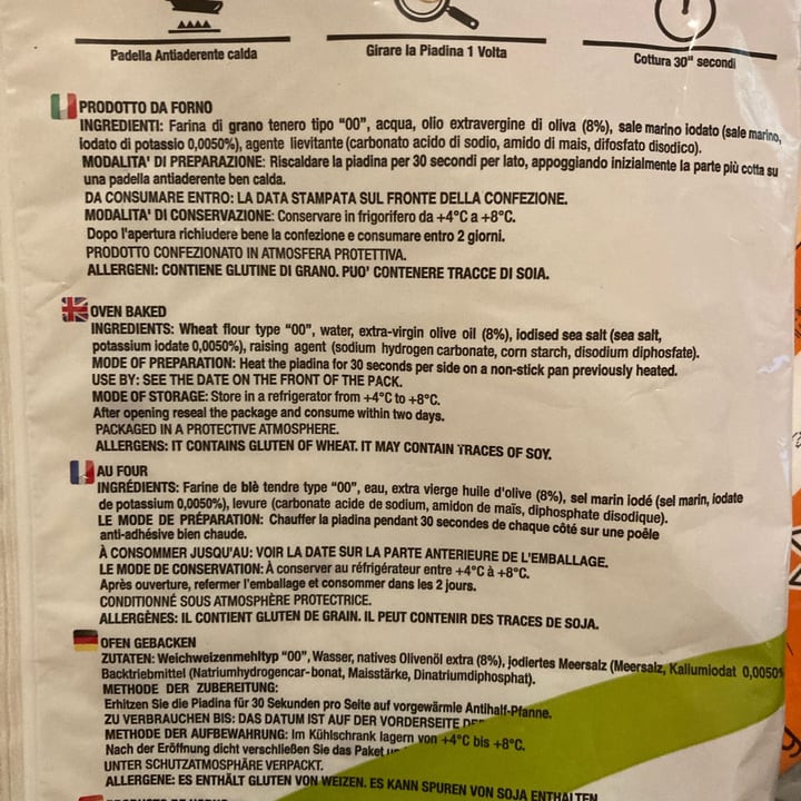 photo of Acquafarina Piadina biologica shared by @camillacast on  27 Jan 2022 - review