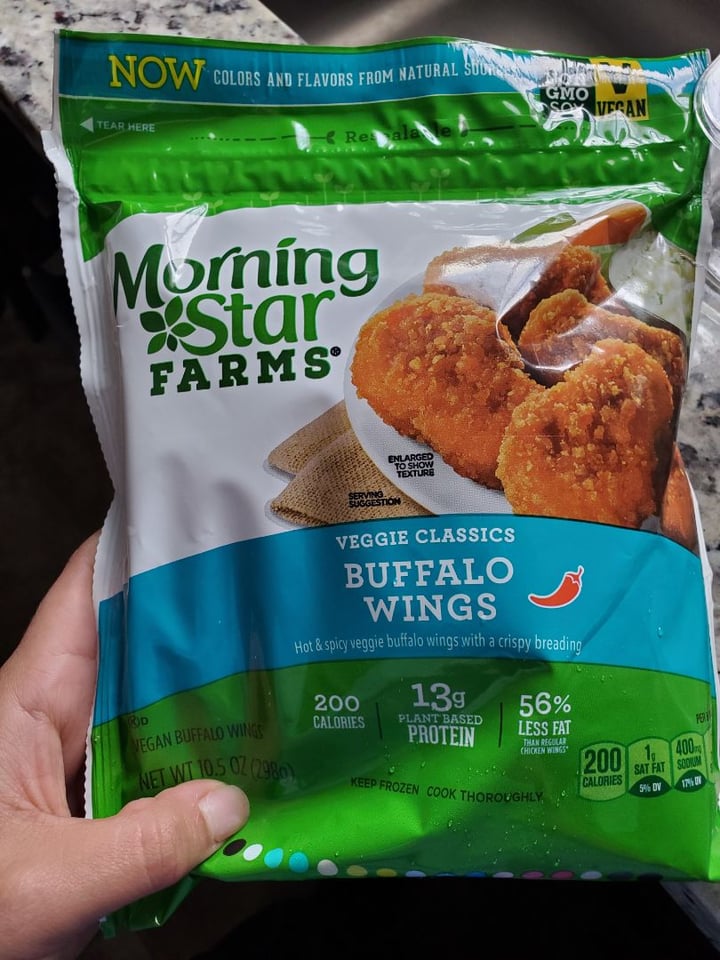 photo of MorningStar Farms Veggitizers Veggie Buffalo Wings shared by @celery on  15 Dec 2019 - review