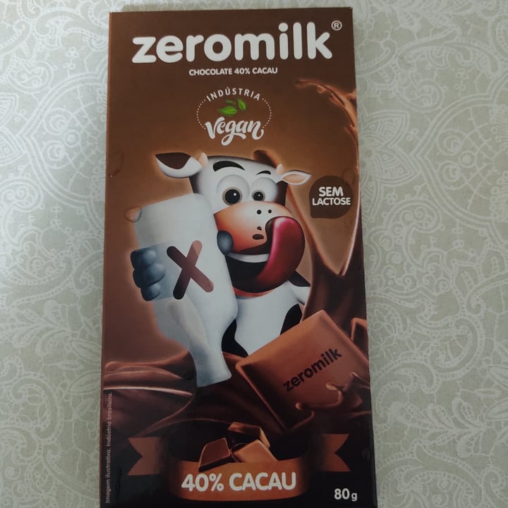 photo of Zeromilk Chocolate 40% Cacau shared by @micheleaparecidat on  30 Apr 2022 - review