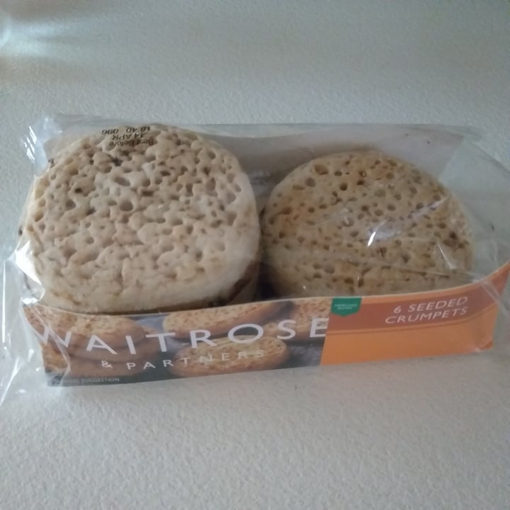photo of Waitrose 6 Seeded crumpets shared by @carlakaralis on  16 Jun 2022 - review