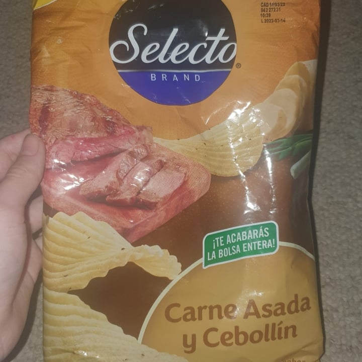 photo of Selecto Brand Papas fritas sabor carne asada y cebollin shared by @littlewoman on  17 Nov 2021 - review