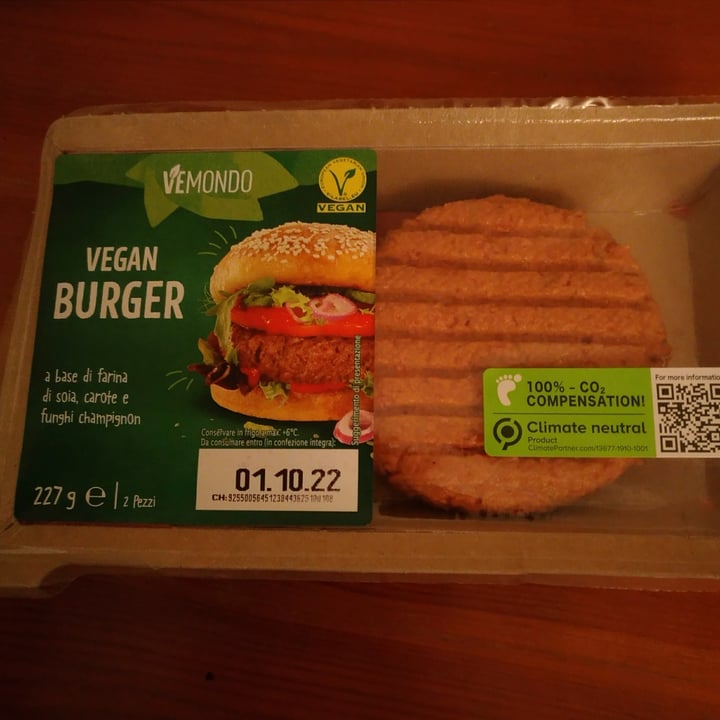 photo of Vemondo  Vegan Burger shared by @spiga on  14 Oct 2022 - review
