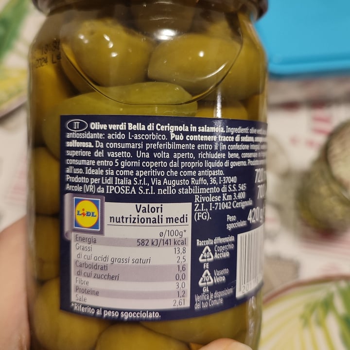 review photo of Italiamo Olive verdi Bella di Cerignola shared by @iaia82 on 12 Dec 2021 - review