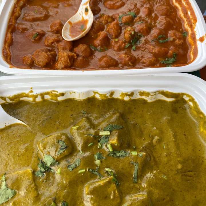 photo of Mint Indian Cuisine Soyavadi Curry (Soya chunk curry) and Bajra Roti (Millet Bread) shared by @desivegan on  09 Dec 2020 - review