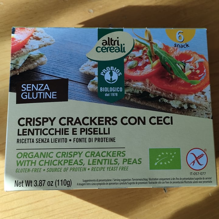 photo of Altri cereali Crispy crackers con ceci shared by @maretta7 on  05 Apr 2022 - review