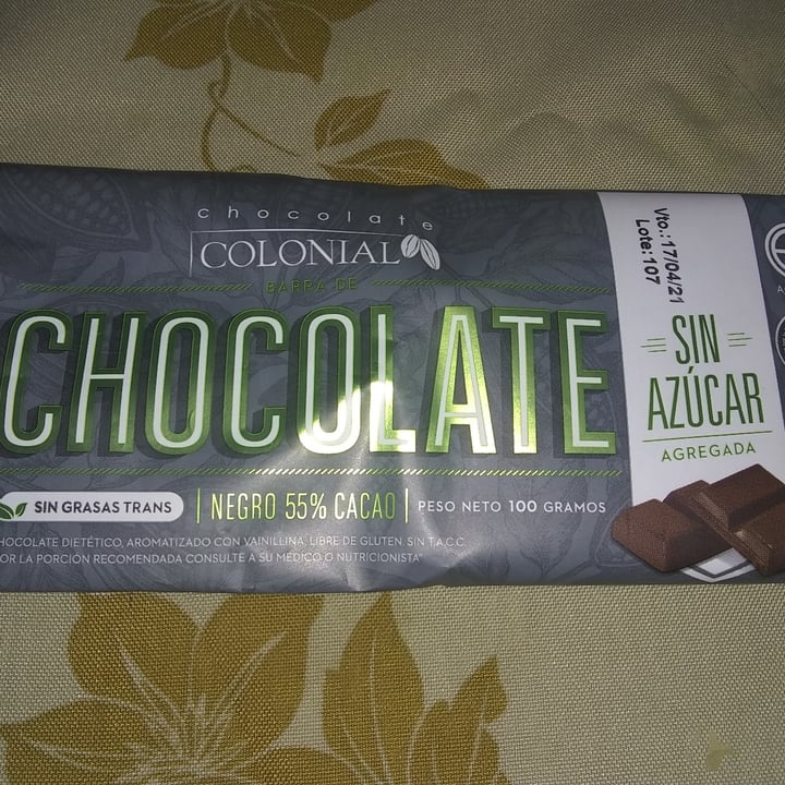 photo of Chocolate Colonial Chocolate 50% cacao shared by @dolceincubo on  25 Jul 2020 - review