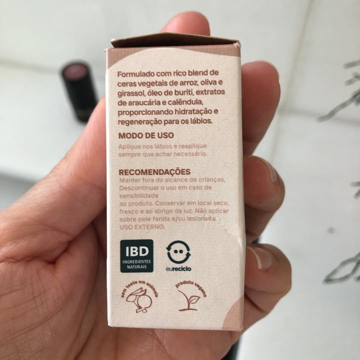 review photo of Cativa Natureza Balm Labial Com Cor shared by @carolinadoria on 12 Oct 2022 - review