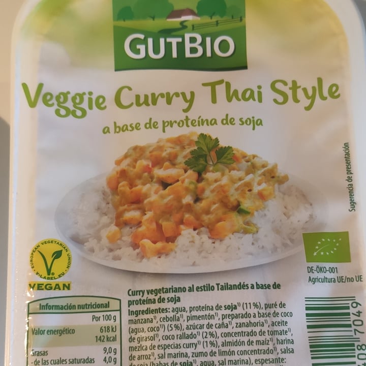 photo of GutBio Veggie curry Thai Style shared by @sandravegan18 on  27 Jun 2022 - review