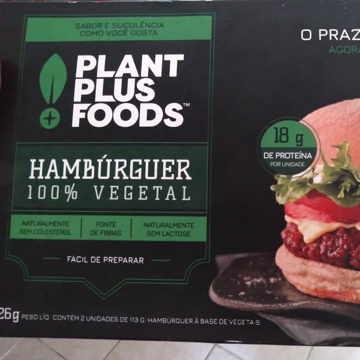 photo of Plant Plus Foods Hambúrguer shared by @ivonejusten on  16 Apr 2022 - review