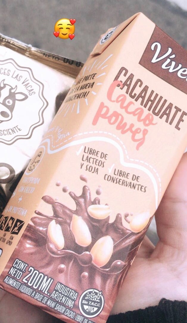 photo of Vívet Leche de Cacahuate Cacao Power 200ml shared by @worldgreen on  29 Sep 2019 - review