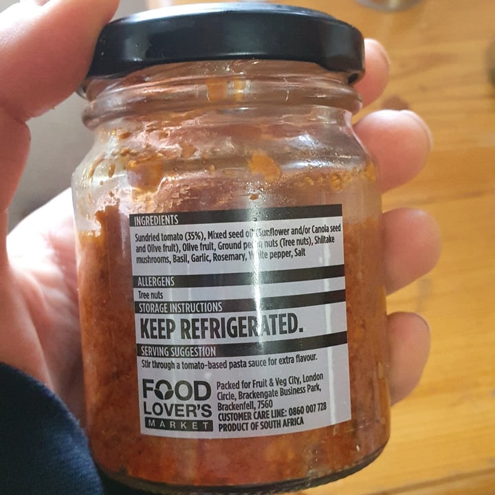 photo of Food Lover's Sundried Tomato Pesto shared by @candybouffe on  07 Sep 2020 - review