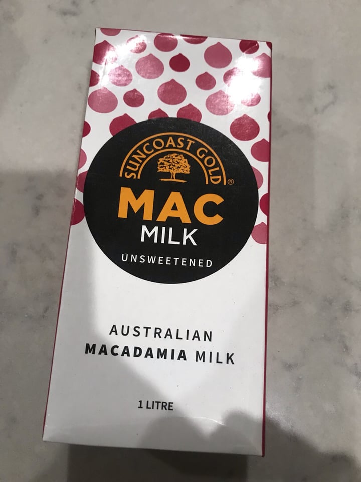 photo of Suncoast Gold Suncoast Gold Macadamia Milk (Unsweetened) shared by @veganxoxo on  19 Aug 2019 - review