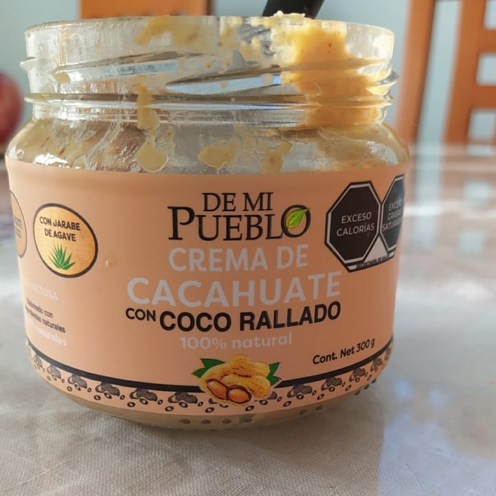 review photo of De Mi Pueblo Crema De Cacahuate con Coco Rallado shared by @kavibrillitos3 on 25 Oct 2021 - review
