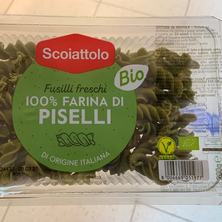 photo of Scoiattolo Fusilli freschi alla farina di piselli shared by @aleglass on  27 Feb 2021 - review
