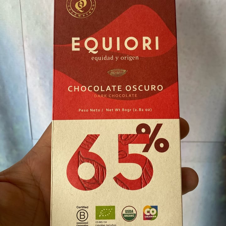 photo of Equiori Barra de chocolate 70% cacao con nibs shared by @elmalejo on  17 Mar 2022 - review