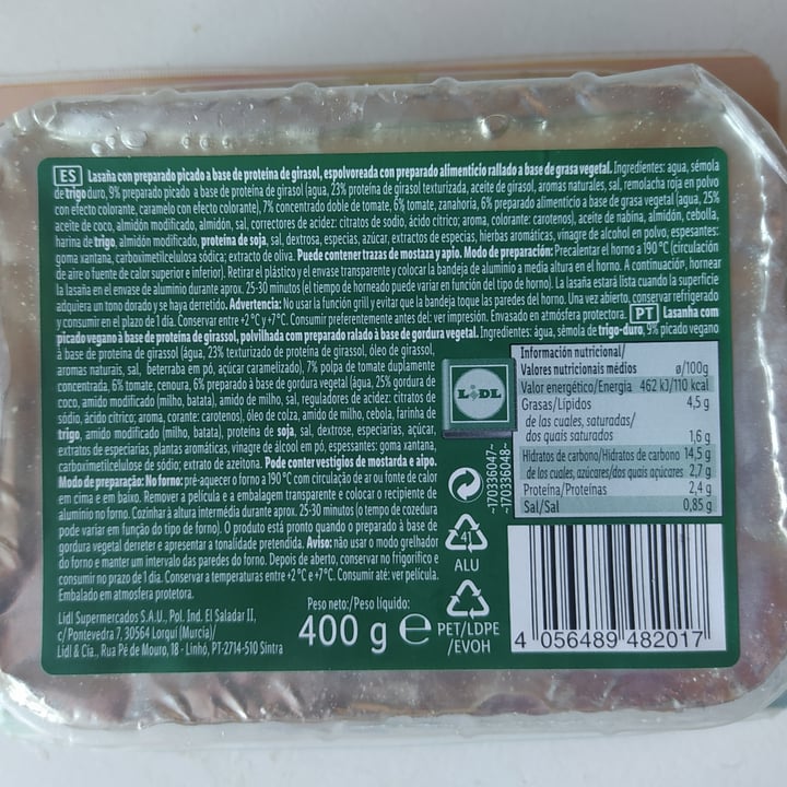 review photo of Vemondo Lasaña shared by @oscarotin on 10 Feb 2022 - review