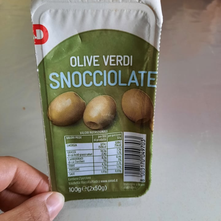 review photo of Conad Olive verdi snocciolate vaschetta shared by @fds on 02 May 2022 - review