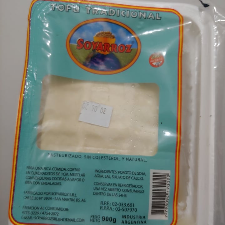 photo of Soyarroz Tofu Tradicional shared by @arimahecha on  26 Jun 2020 - review