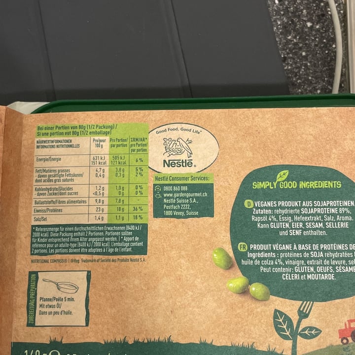 review photo of Garden Gourmet Émincés de soja nature shared by @jimenapuente on 02 Nov 2022 - review