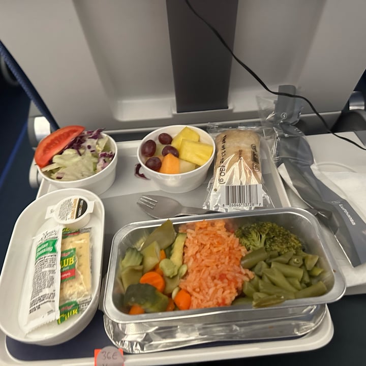 photo of Lufthansa Vegan meal shared by @chicagopokes on  15 Oct 2022 - review