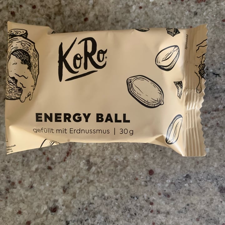 photo of Koro Bio energy ball Salted Peanut shared by @luciacarrara on  21 Jun 2022 - review
