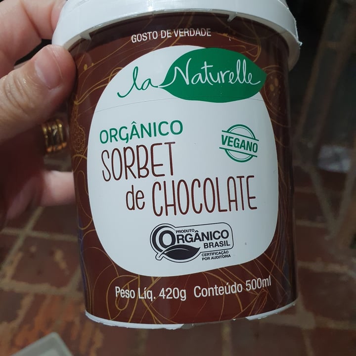 photo of La naturelle Sorbet de chocolate shared by @bellevelloso on  17 Sep 2022 - review