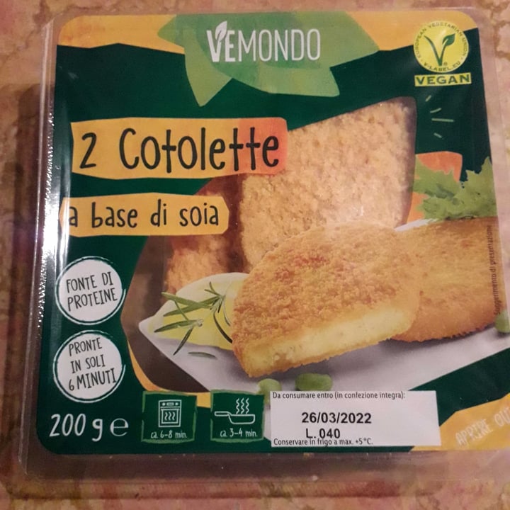 review photo of Vemondo 2 Cotolette a Base di Soia shared by @cristinag82 on 10 Mar 2022 - review