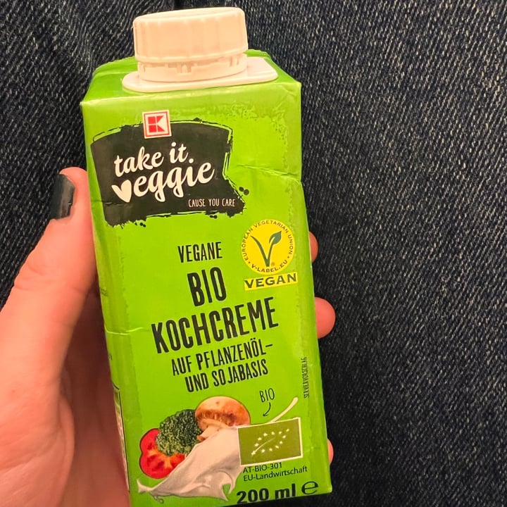 photo of Kaufland Take it Veggie Bio Kochcreme Soja shared by @holasoymylk on  05 Feb 2022 - review