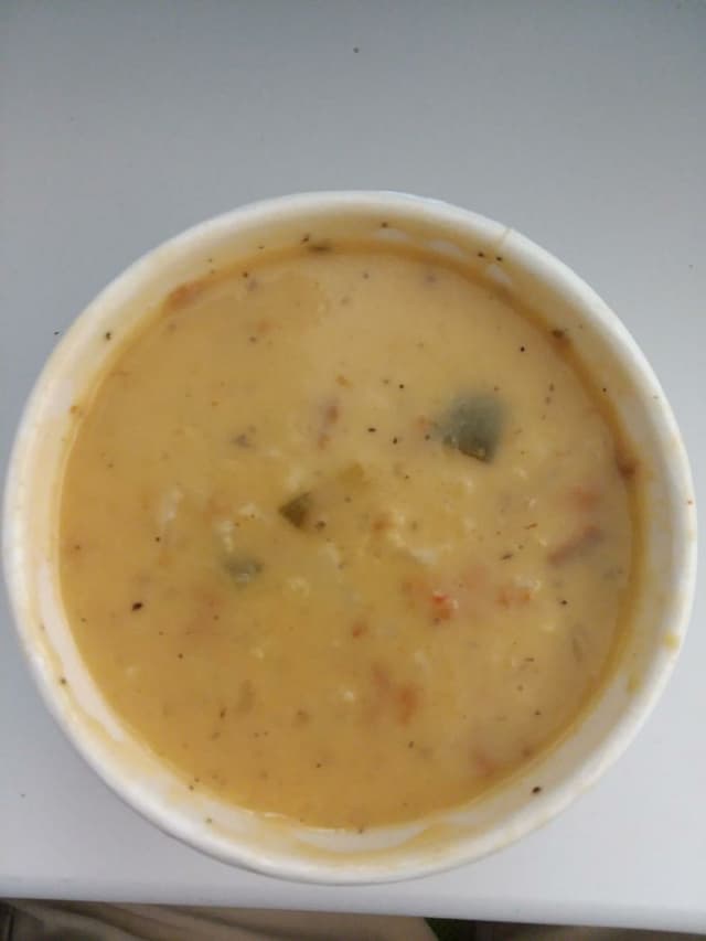 Photo of the dish “Cheesy Broccoli and "Ham" Soup”