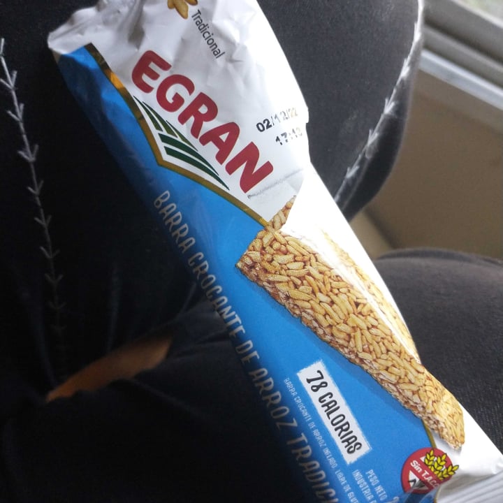 photo of Egran Barra Crocante De Arroz shared by @woovegan on  16 Mar 2022 - review