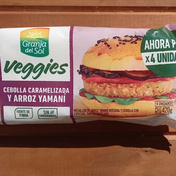 review photo of Granja del Sol Medallones de Cebolla Caramelizada y Arroz Yamani shared by @julicaramia on 11 Jun 2021 - review