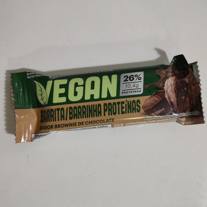 photo of IronMaxx Protein bar chocolate brownie flavour shared by @oveganoluis on  31 Jul 2021 - review