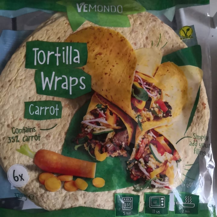 photo of Vemondo  Tortilla Wraps Carrot shared by @mauffa on  26 Oct 2022 - review