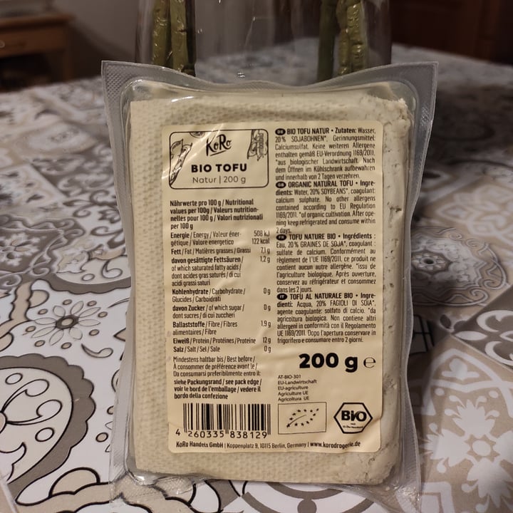 photo of Koro Bio Tofu shared by @lenticchia89 on  09 Feb 2022 - review