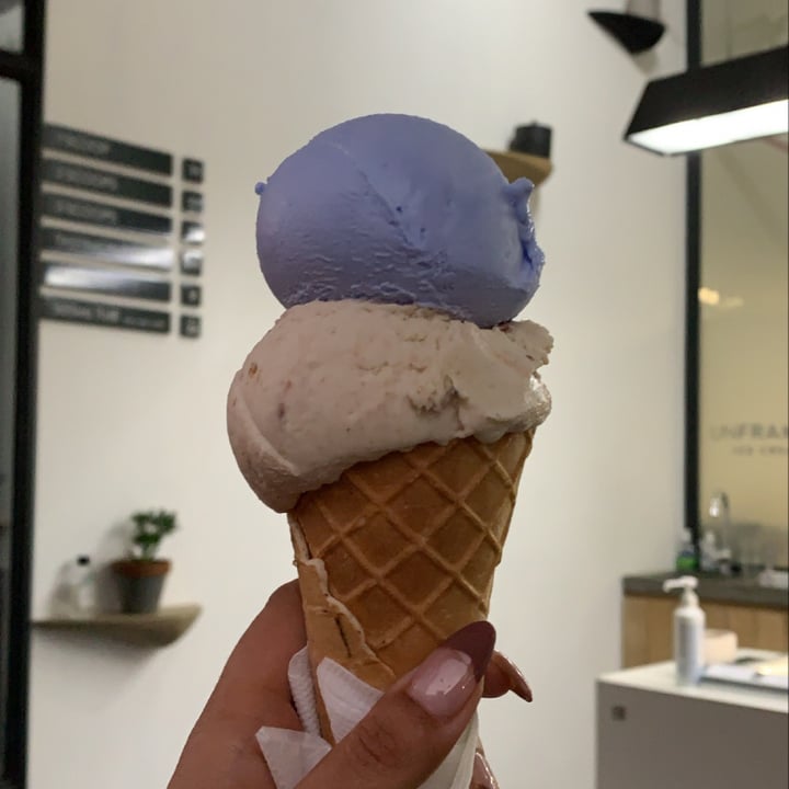 photo of Unframed Ice Cream Blue Coconut Vegan Ice Cream shared by @leeanneeatsvegan on  16 Jan 2022 - review
